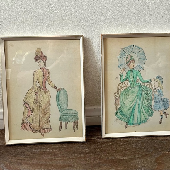 Vintage Fashion Illustration Prints - Picture 9 of 11